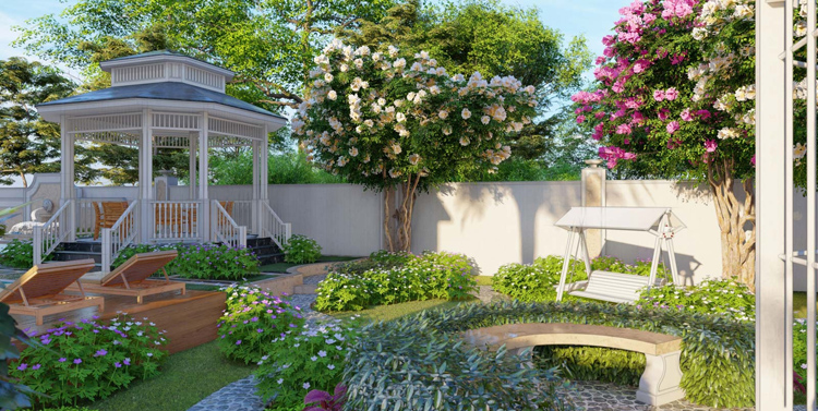 [Top 50+] Mẫu thiết kế sân vườn đẹp, đơn giản HOT nhất 2022