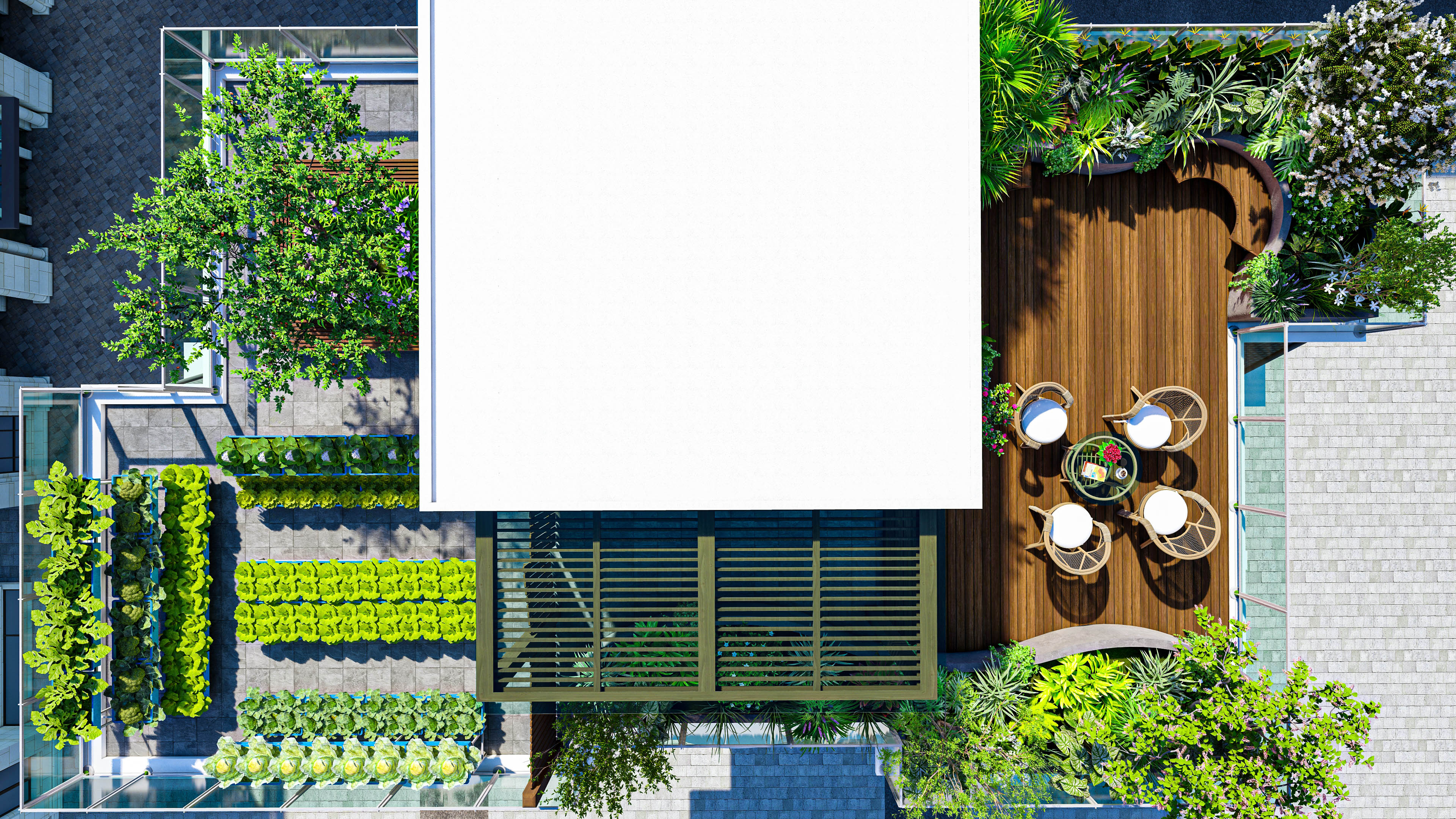 Vườn trên mái – Những ý tưởng hay và giải pháp thiết kế mới năm 2023